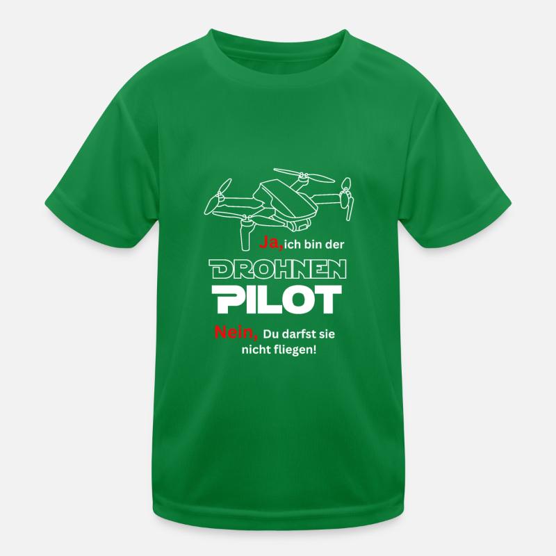 Drone Pilot Kids Functional T-Shirt
