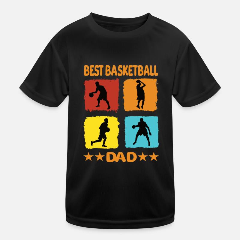 Best Basketball Dad Kinder Funktions-T-Shirt
