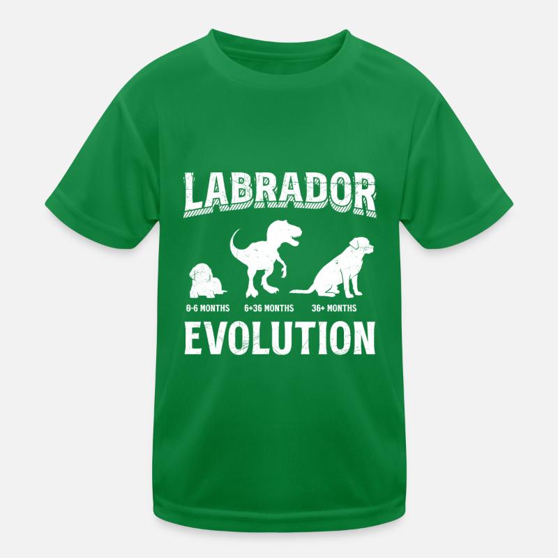 Labrador EVOLUTION Labrador Lover Drôle T-shirt sport Enfant