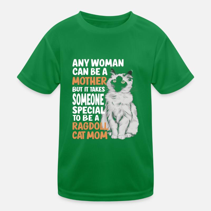 Katze Ragdoll Geschenk Kinder Funktions-T-Shirt