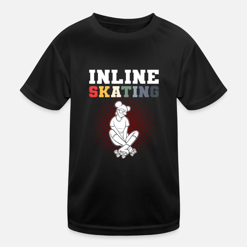 Roller Skating Roller Skates Inline Skates Kids Functional T-Shirt