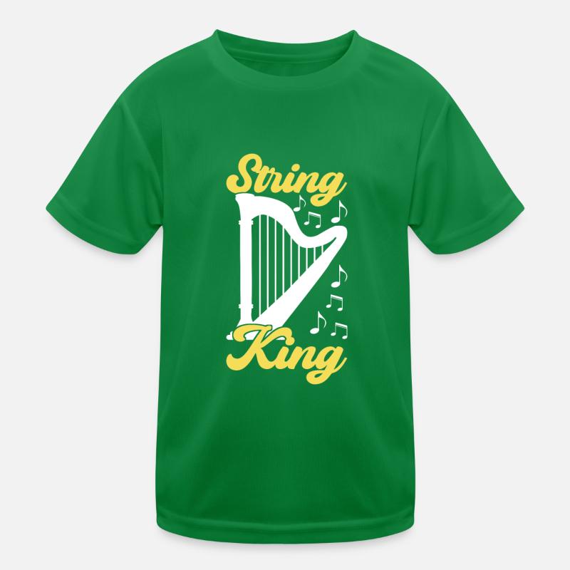 Harp design for harpists Kids Functional T-Shirt