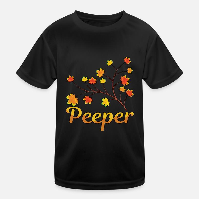 Peeper Feuillage Feuille Drôle T-shirt sport Enfant