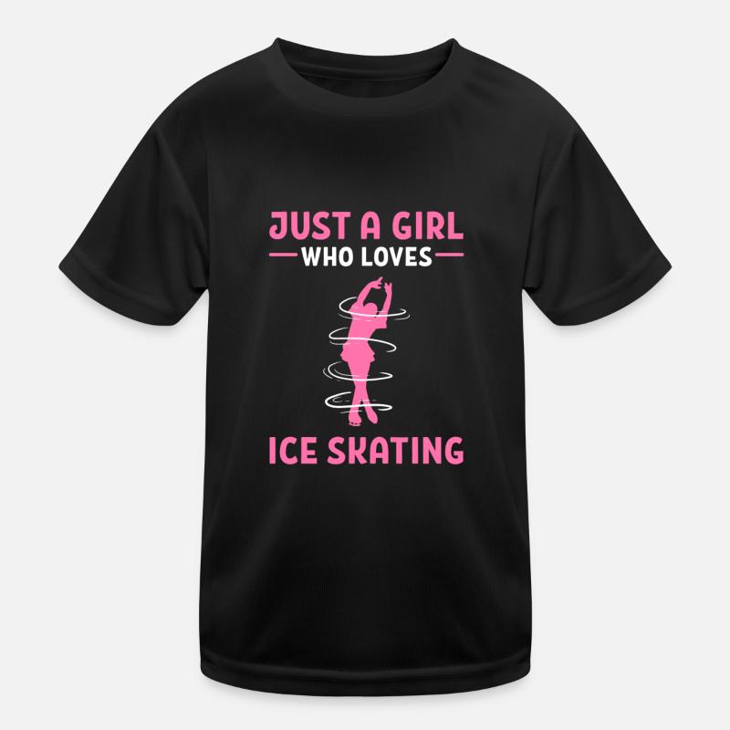 Ice skating Ice skating Ice skating Kids Functional T-Shirt