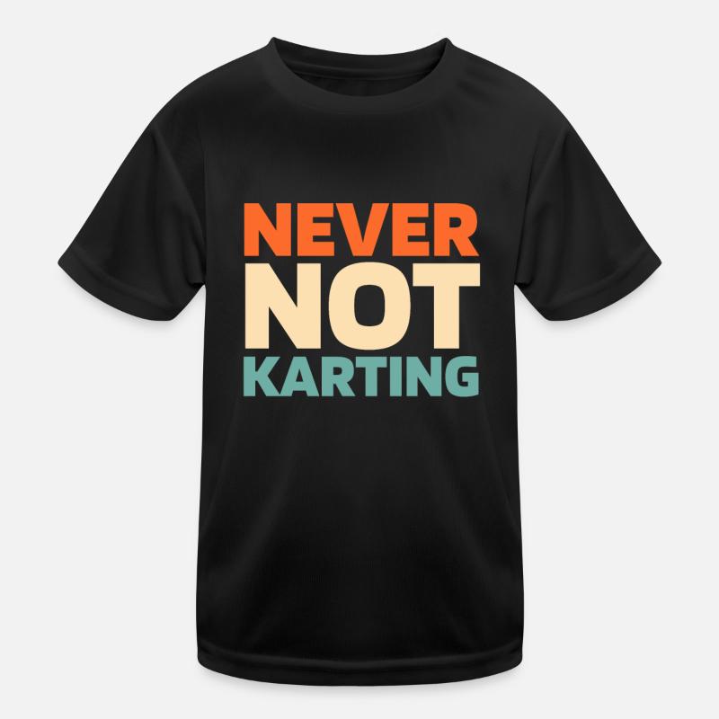 Go Kart Kartfahren Kartfahrer Kinder Funktions-T-Shirt