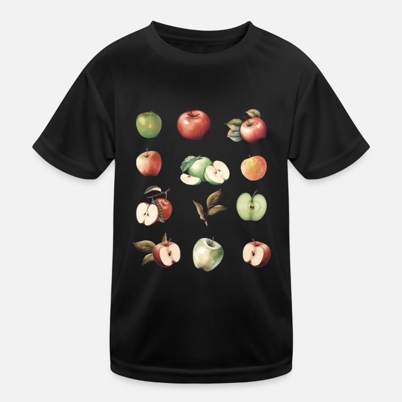 Verschiedene Apfelsorten Kinder Funktions-T-Shirt