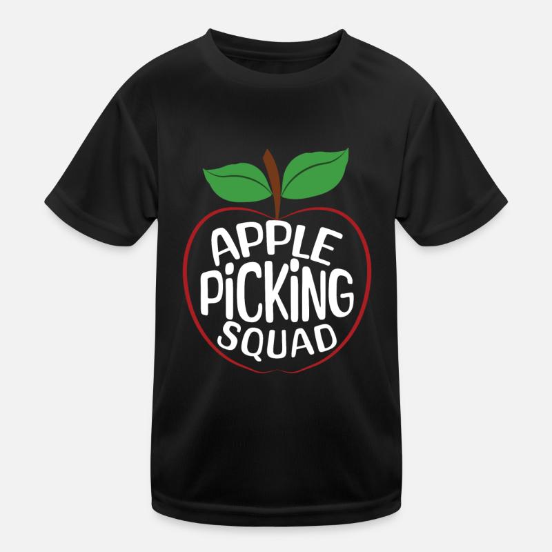 Apfelpflückertrupp Apfelpflücker Erntezeit Kinder Funktions-T-Shirt