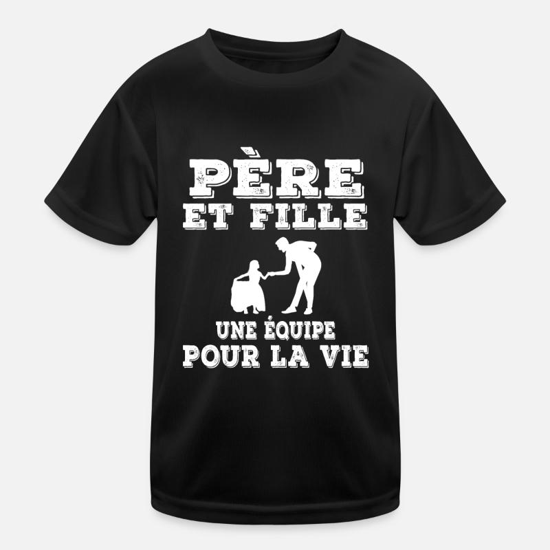 Vater Vater und Tochter Vater Kinder Funktions-T-Shirt