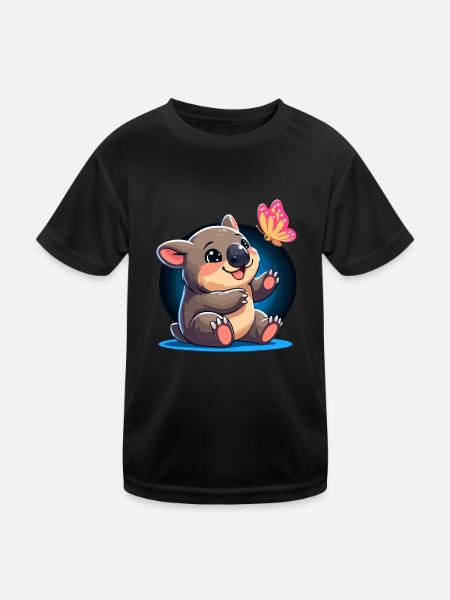 Se sentir Wombat-Tastic aujourd’hui - Wombat drôle - T-shirt sport Enfant - noir - Devant