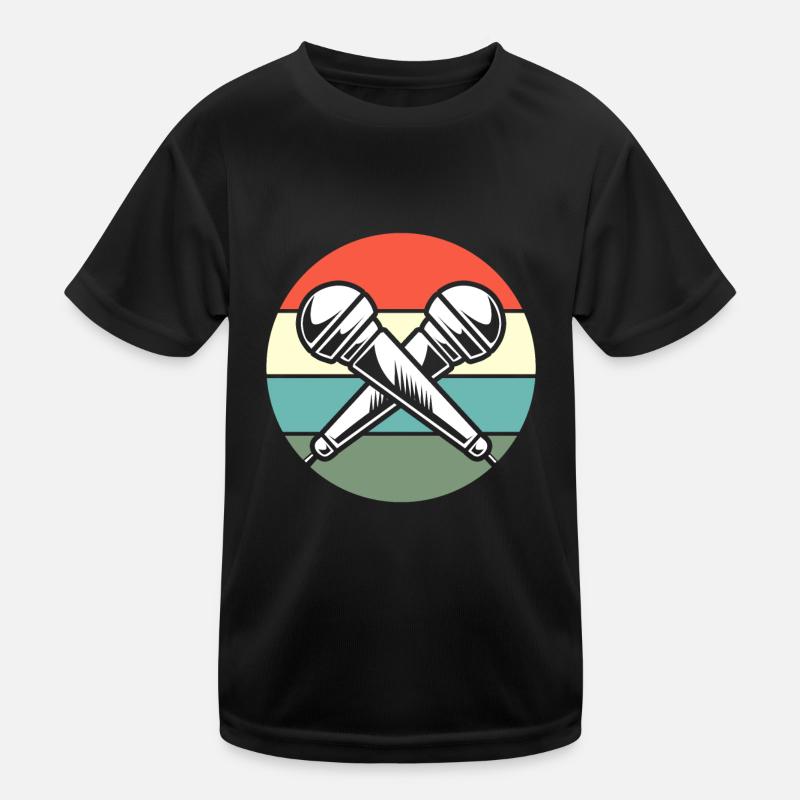 Karaoke Mikrophon Kinder Funktions-T-Shirt