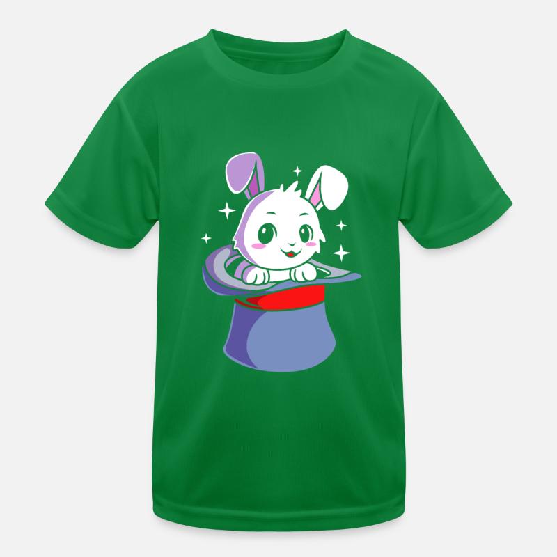 Zauberer Magie Magier Hase Kinder Funktions-T-Shirt
