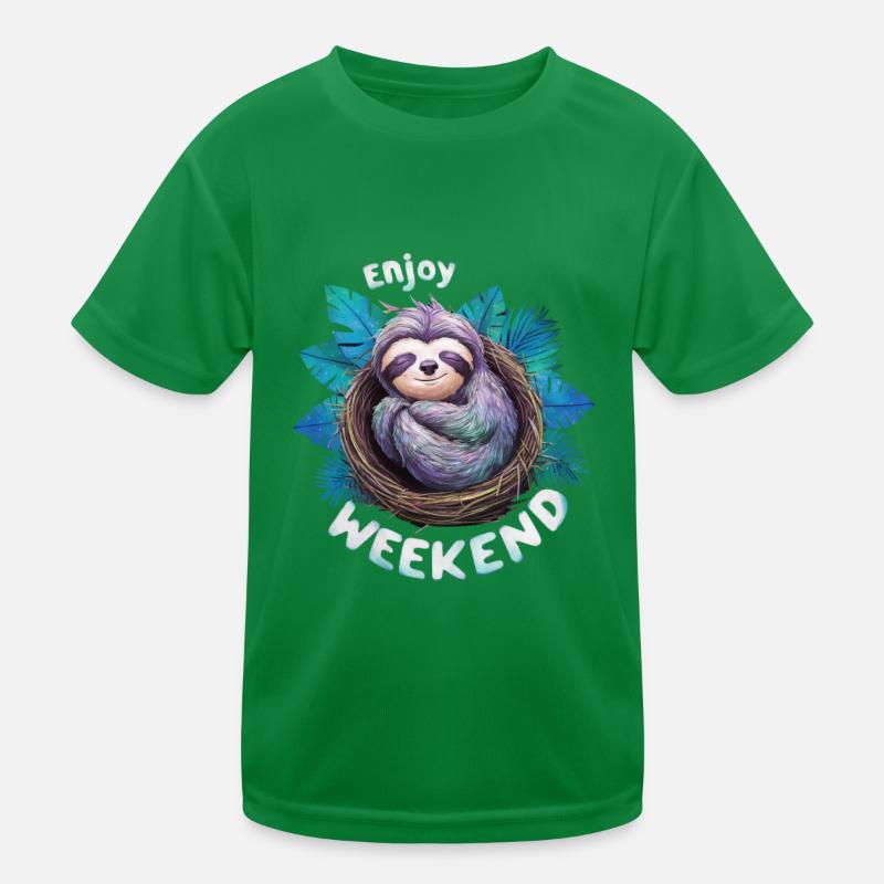 WOCHENENDE GENIESSEN Kinder Funktions-T-Shirt