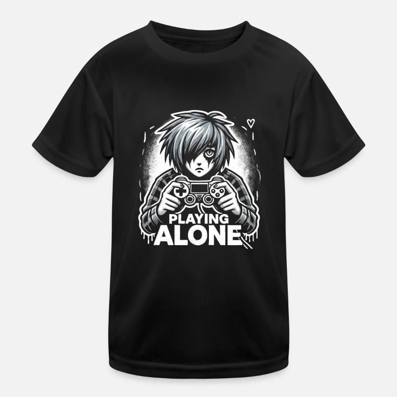 Gaming Emo Retro Games Pixel Art Goth Aesthetic Kids Functional T-Shirt