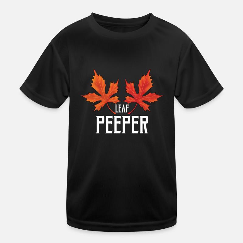 Leaf Peeper Foliage Leaf Peeping Kids Functional T-Shirt
