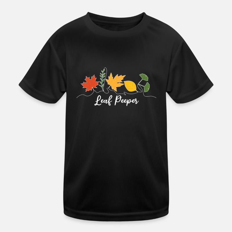 Leaf Peeper Kawaii Foliage Leaf Peeping Kids Functional T-Shirt