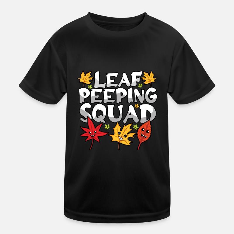 Leaf Peeping Squad Niedlicher Kawaii Laub Leaf Peeper Kinder Funktions-T-Shirt