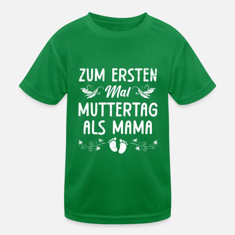 FIRST TIME MOTHER'S DAY AS A MOM Kids Functional T-Shirt