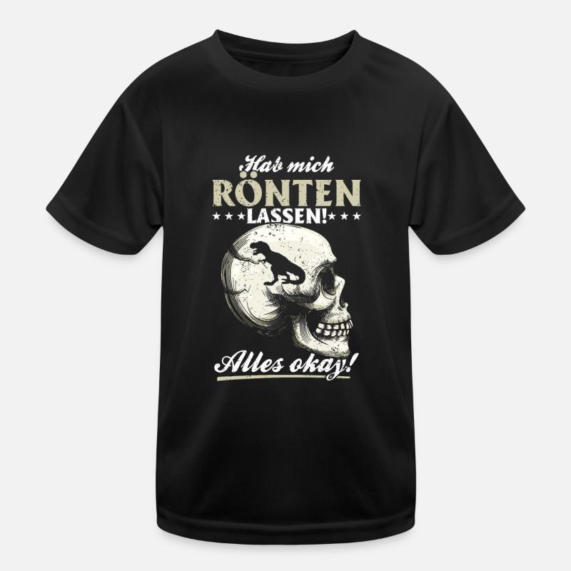 Röntgen Black humor and macabre style Kids Functional T-Shirt