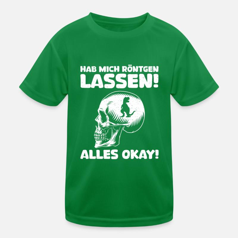 Röntgen Schwarzer Humor und makaberer Stil Kinder Funktions-T-Shirt