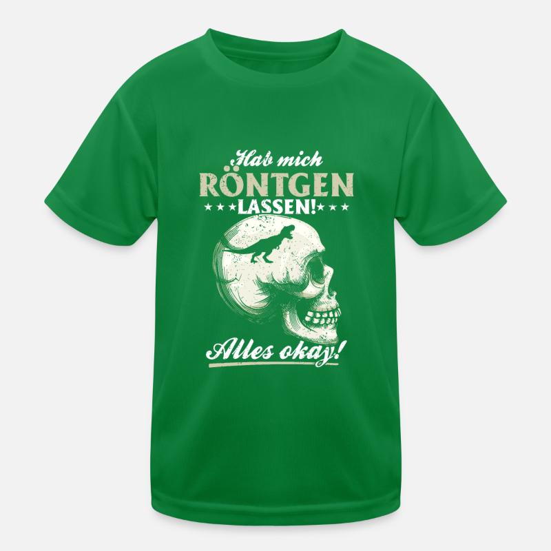 Röntgen Schwarzer Humor und makaberer Stil Kinder Funktions-T-Shirt