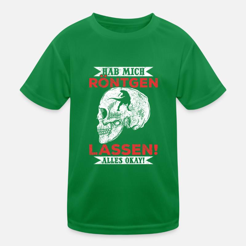 Röntgen Schwarzer Humor und makaberer Stil Kinder Funktions-T-Shirt