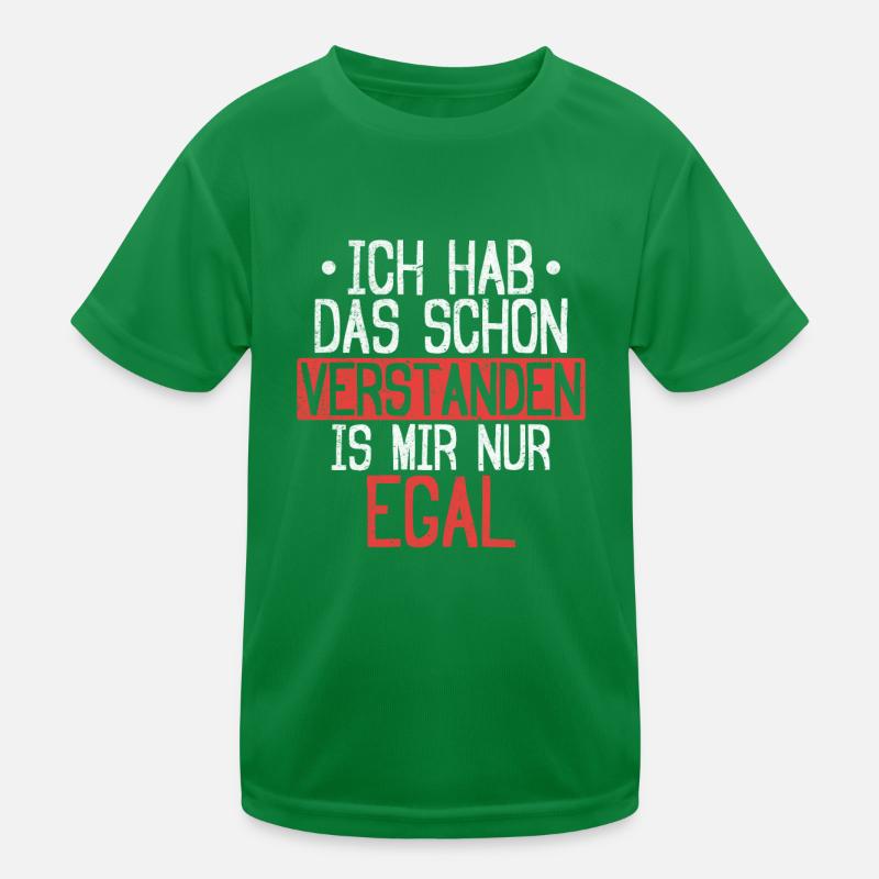 Compris, mais peu importe : la nonchalance rencontre l’humour T-shirt sport Enfant
