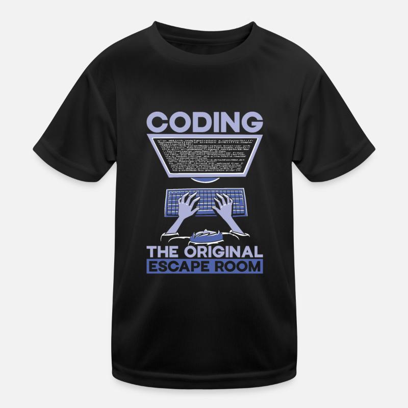 Programmeur Informaticien Cadeau de nerd informatique T-shirt sport Enfant