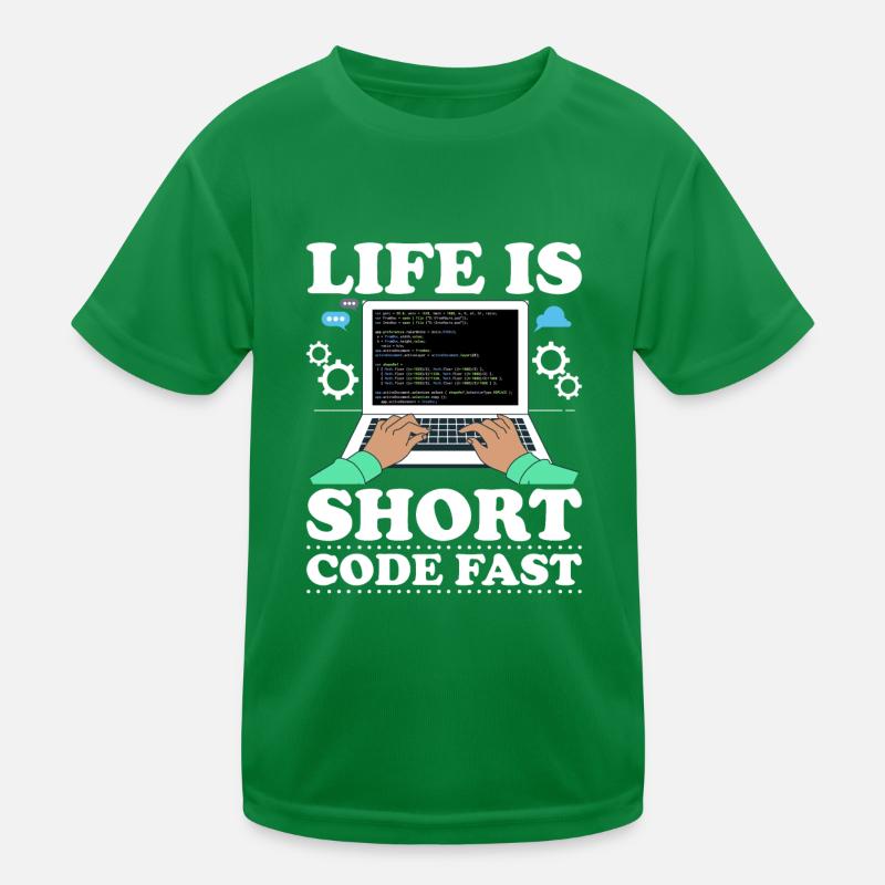 Programmeur Informaticien Cadeau de nerd informatique T-shirt sport Enfant