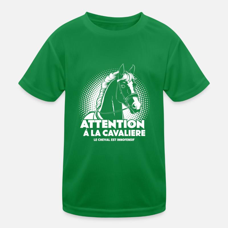Achten Sie auf den Reiter, das Pferd ist harmlos Kinder Funktions-T-Shirt