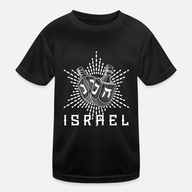 Chanukka Jiddisch Feiertag Jude Tradition Thora Kinder Funktions-T-Shirt