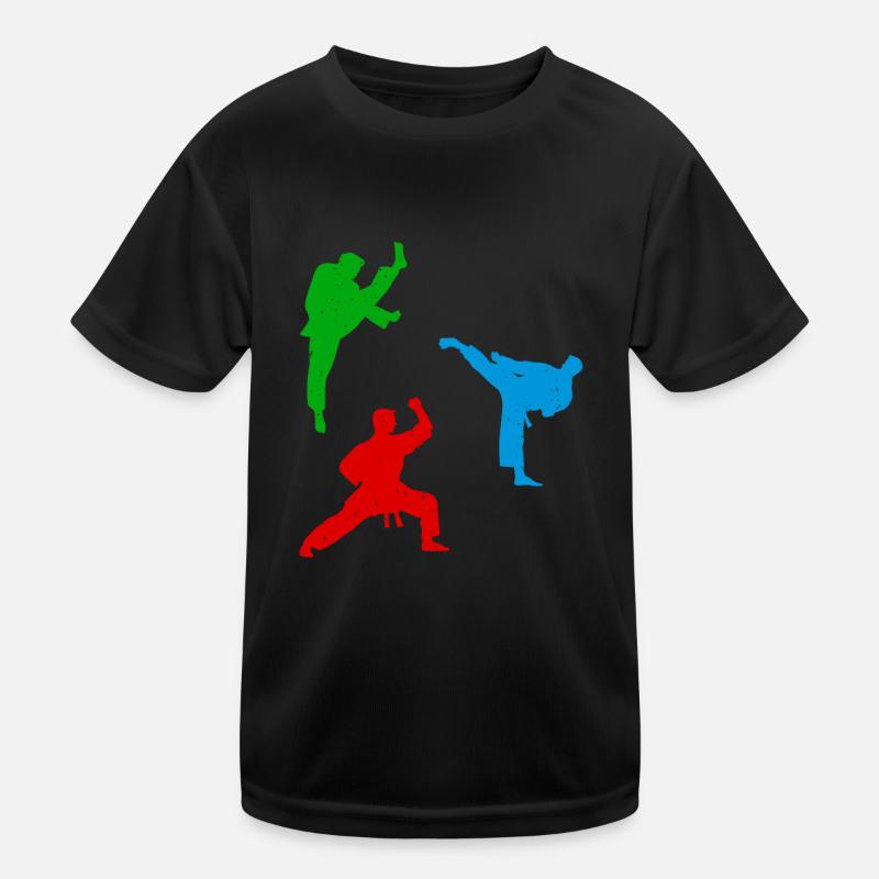 Silhouettes de karaté Combattant de karaté T-shirt sport Enfant