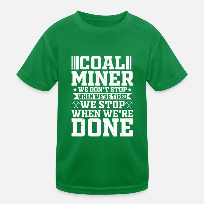 Pioche de mine de charbon à 6 pouces de l’enfer T-shirt sport Enfant
