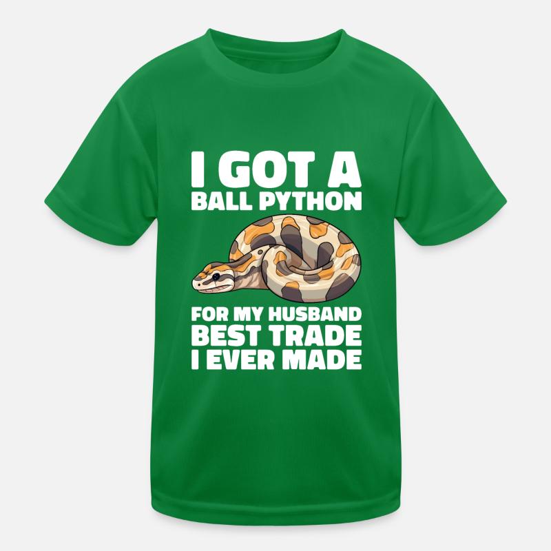 Banana Ball Python Herpetologist Coral Ball Kinder Funktions-T-Shirt