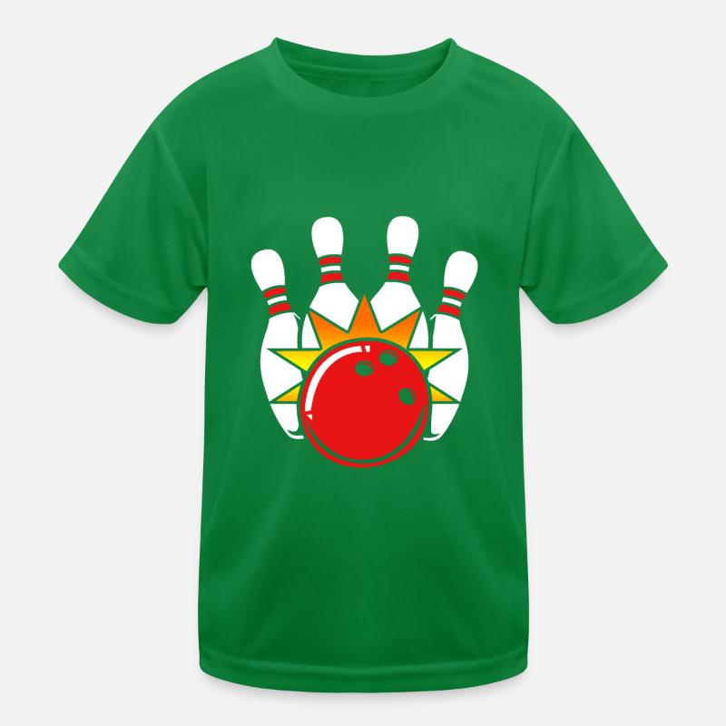 Bowling Kinder Funktions-T-Shirt