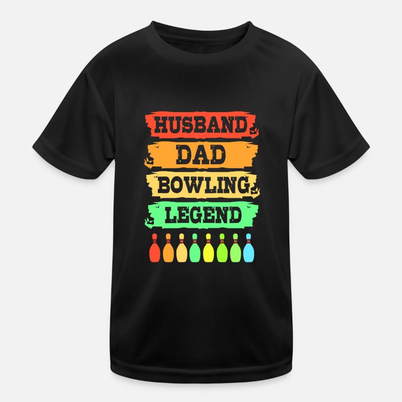 Bowling Bowler Bowling Skittles Boule de bowling T-shirt sport Enfant