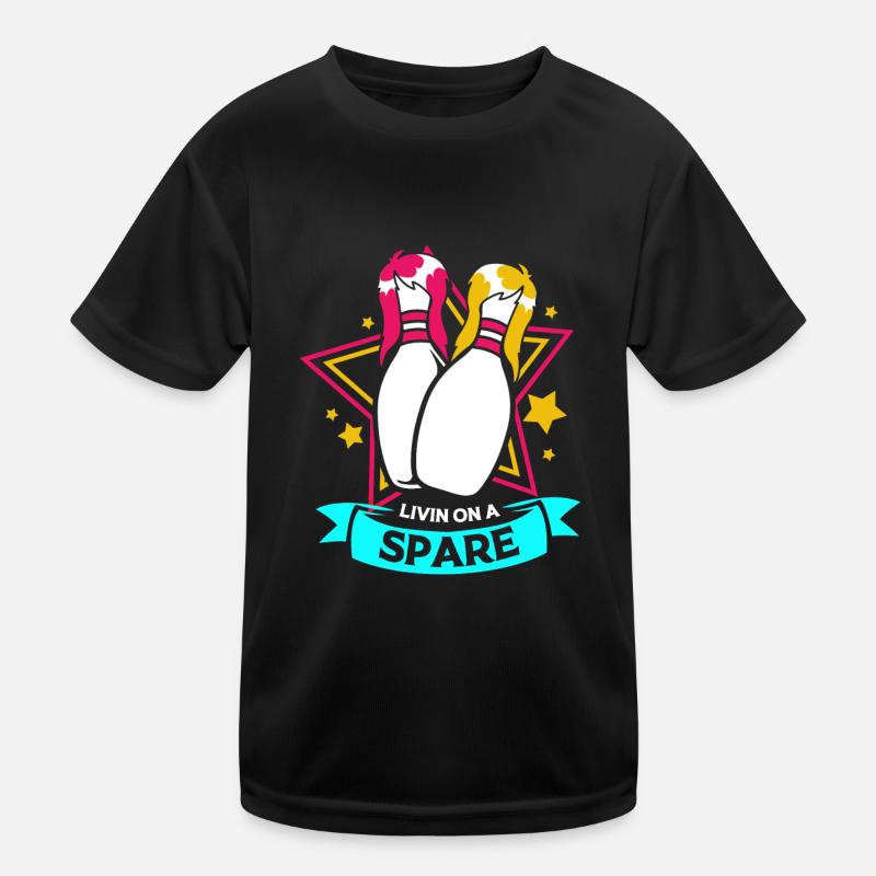 Bowling Bowler Bowling Skittles Boule de bowling T-shirt sport Enfant
