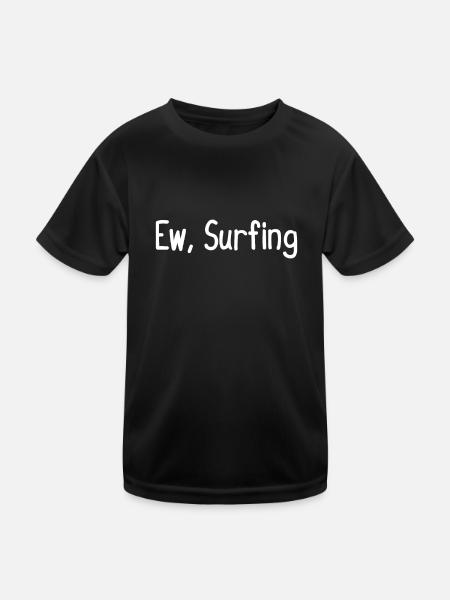 Ew, Surf - T-shirt sport Enfant - noir - Devant