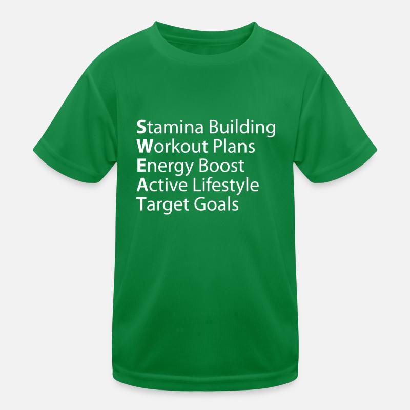 Sweat Endurance Building Training Plans Kids Functional T-Shirt