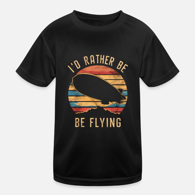 Luftschiff Zeppelin Geschenk Kinder Funktions-T-Shirt