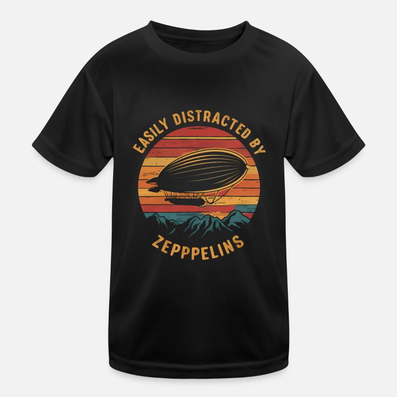 Luftschiff Zeppelin Geschenk Kinder Funktions-T-Shirt