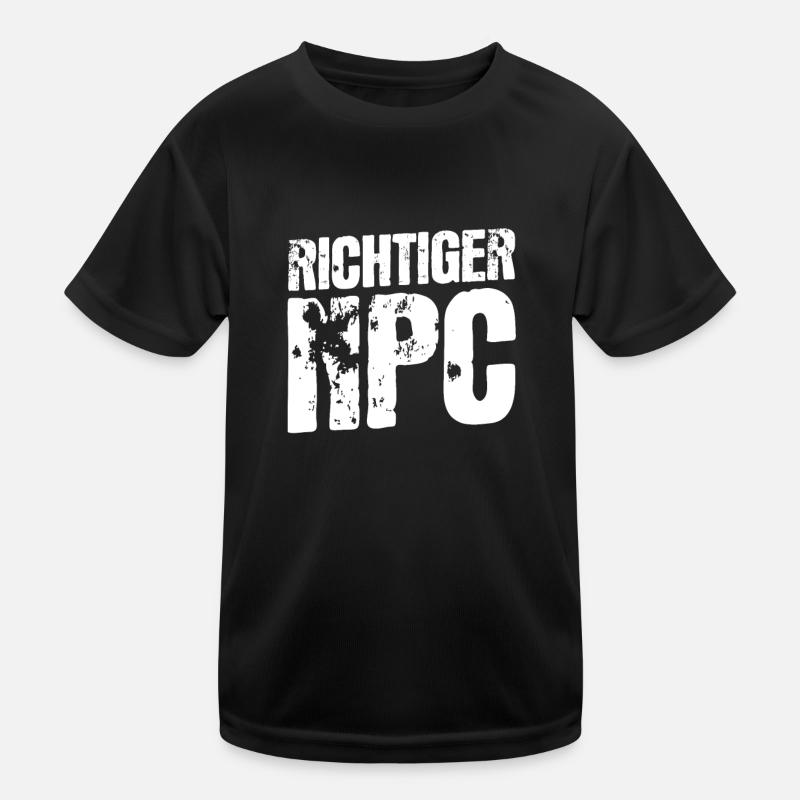Real NPC Boy – Gamer Humor and Style Kids Functional T-Shirt