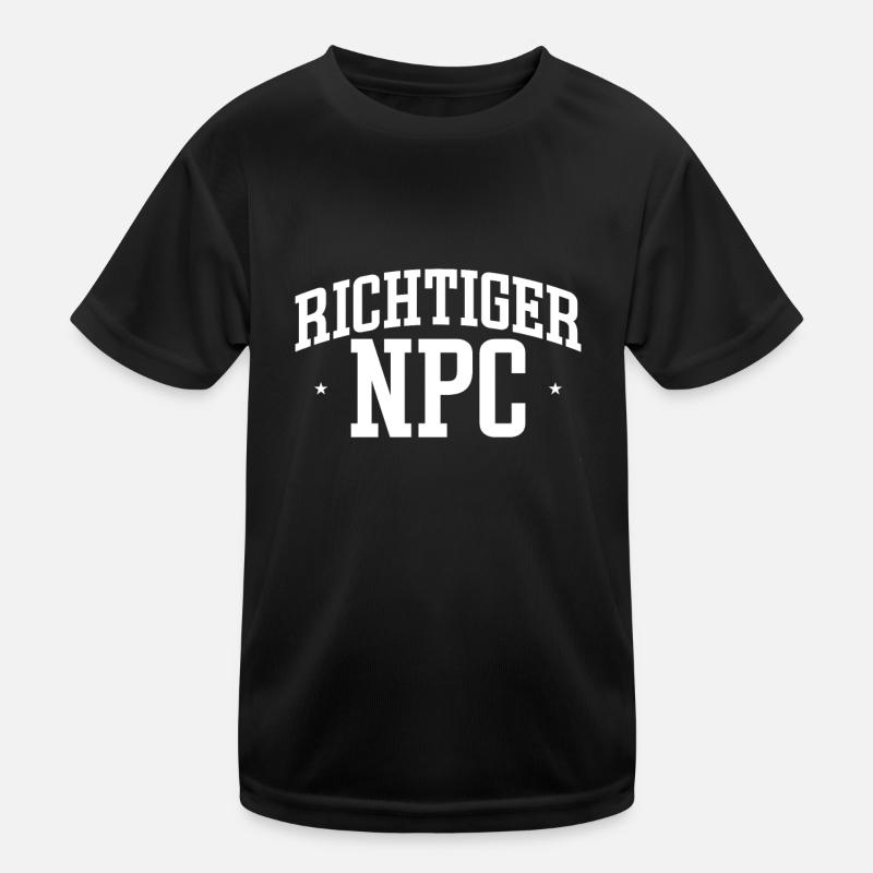 Real NPC Boy – Gamer Humor and Style Kids Functional T-Shirt