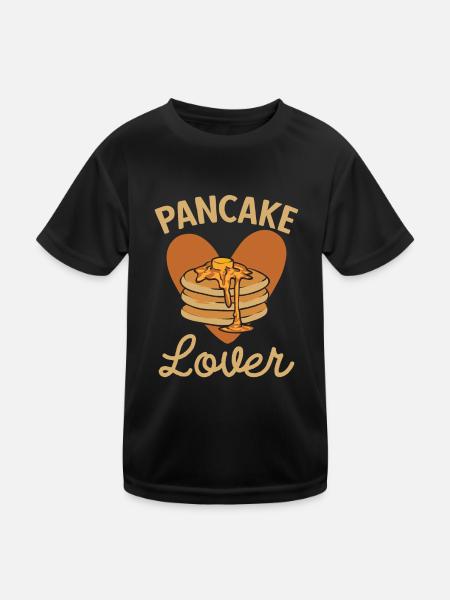 Pancake Breakfast Pancakes - Kids Functional T-Shirt - black - Front