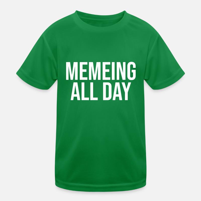Memeing All Day Kids Functional T-Shirt
