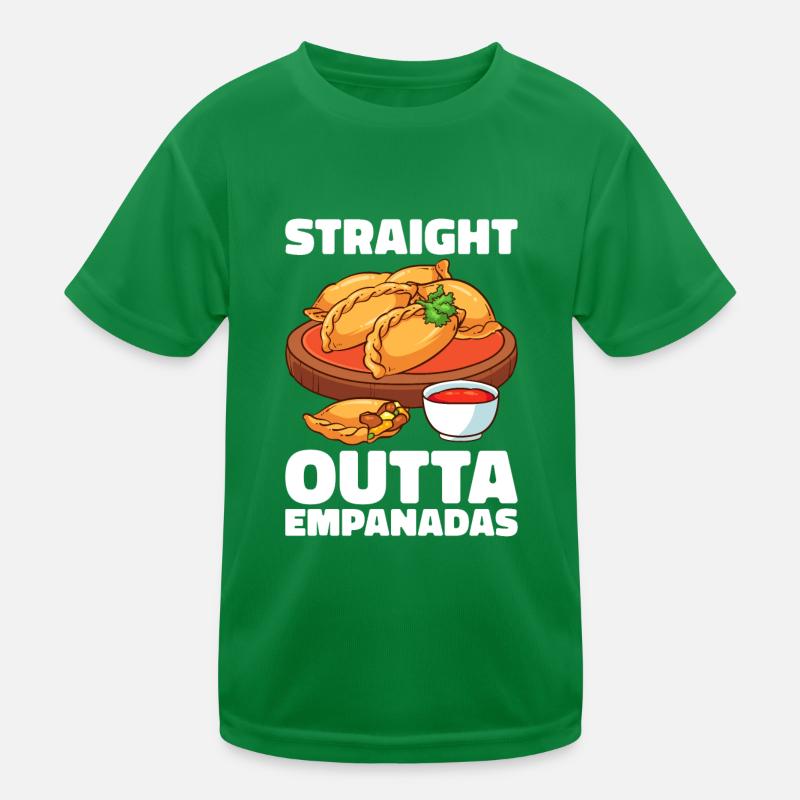 Empanada Spanish Dumpling Mexican Kids Functional T-Shirt
