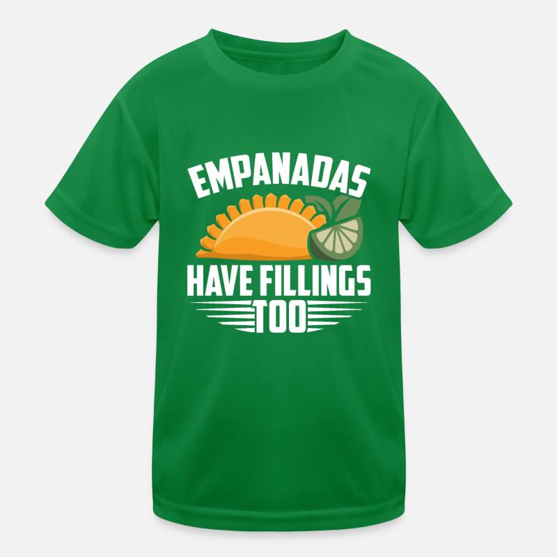 Empanada Spanish Dumpling Mexican Kids Functional T-Shirt