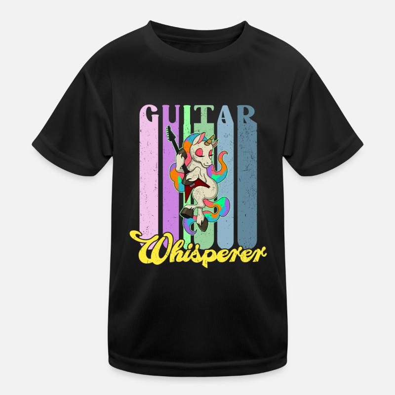 Musikrock Metall Band Einhorn Regenbogen Kinder Funktions-T-Shirt
