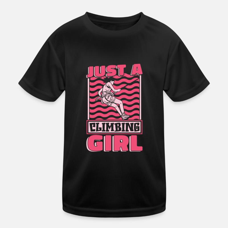 Grimpeuse d’escalade juste une grimpeuse T-shirt sport Enfant