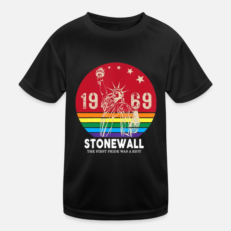Die erste Pride war ein Aufstand 1969 Stonewall LGBTQ Kinder Funktions-T-Shirt