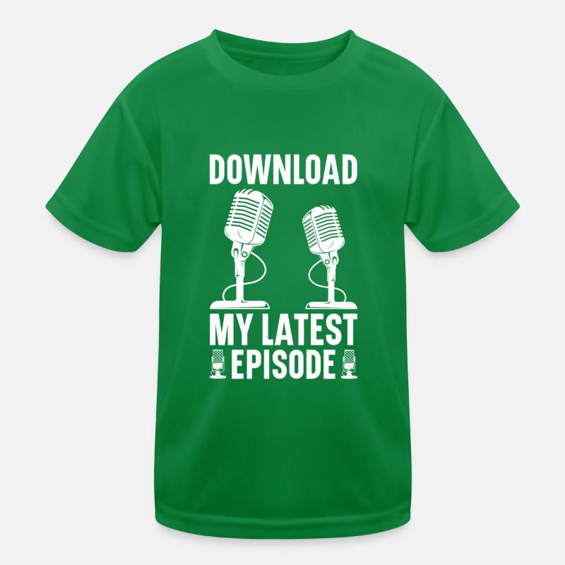 Podcast Host Podcaster Podcasting Podcast Hörer Kinder Funktions-T-Shirt